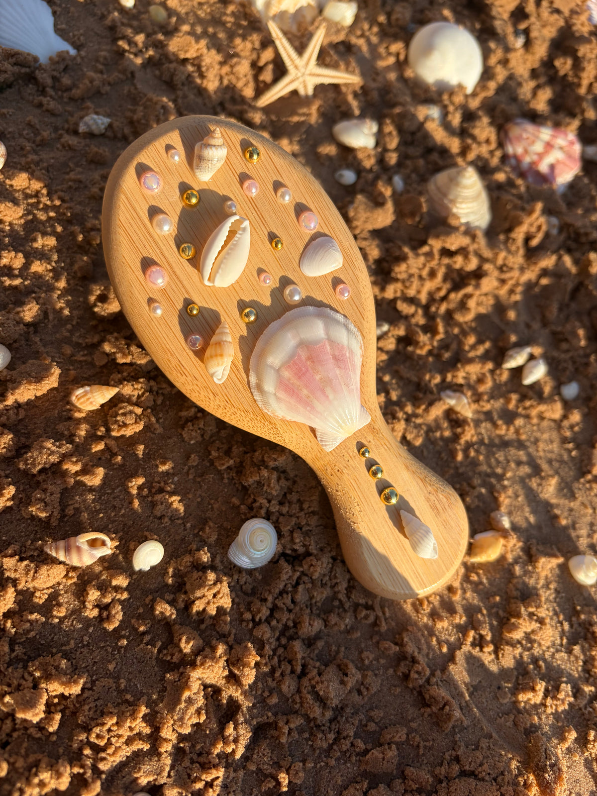 Mermaid mini hairbrush ￼