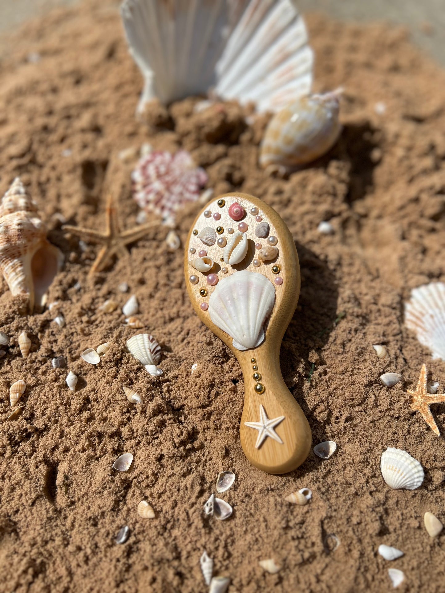 Mermaid mini hairbrush ￼