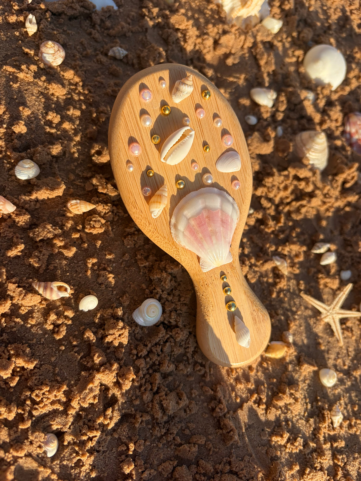 Mermaid mini hairbrush ￼